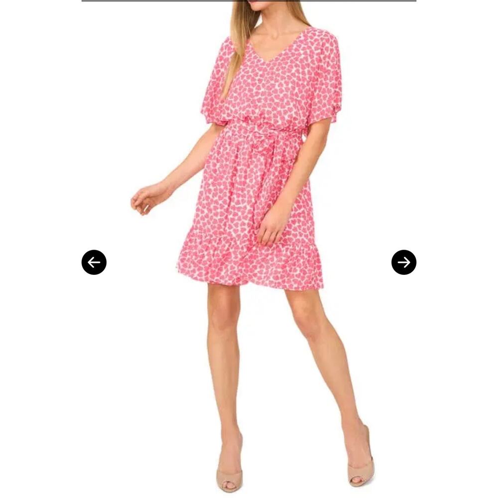 CeCe Relaxed Mini Boho Contemporary Casual Dress Size Large